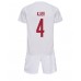 Danmark Simon Kjaer #4 Replika Babykläder Borta matchkläder barn VM 2022 Korta ärmar (+ Korta byxor)